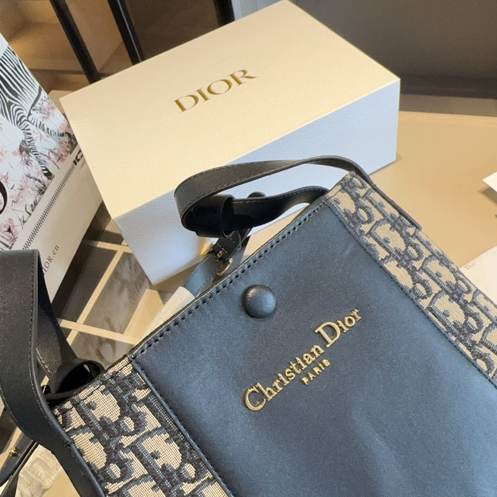 Monogram-Side Bucket Bag with Wide Strap — view 3