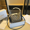Monogram Zip Hobo with Leather Trim — view 8