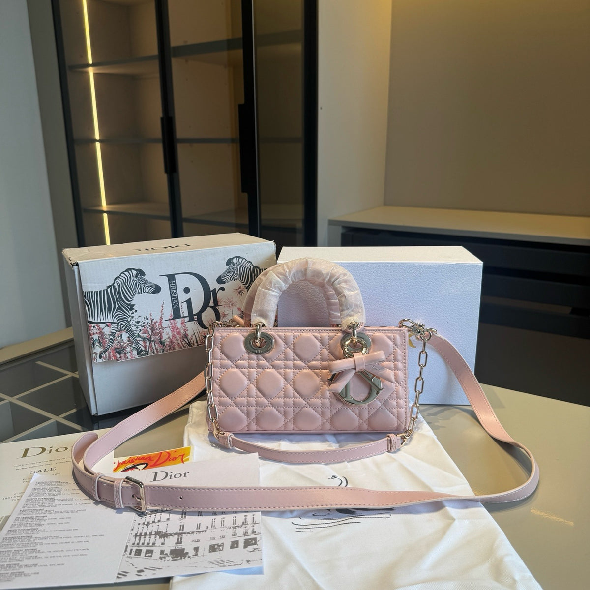 Quilted Horizontal Top-Handle Bag — view 1