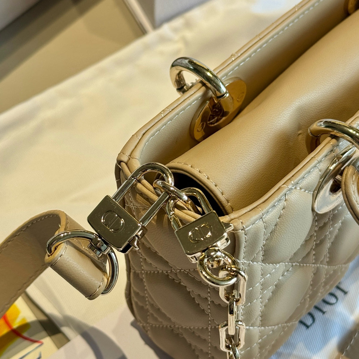 Quilted Horizontal Top-Handle Bag — view 10