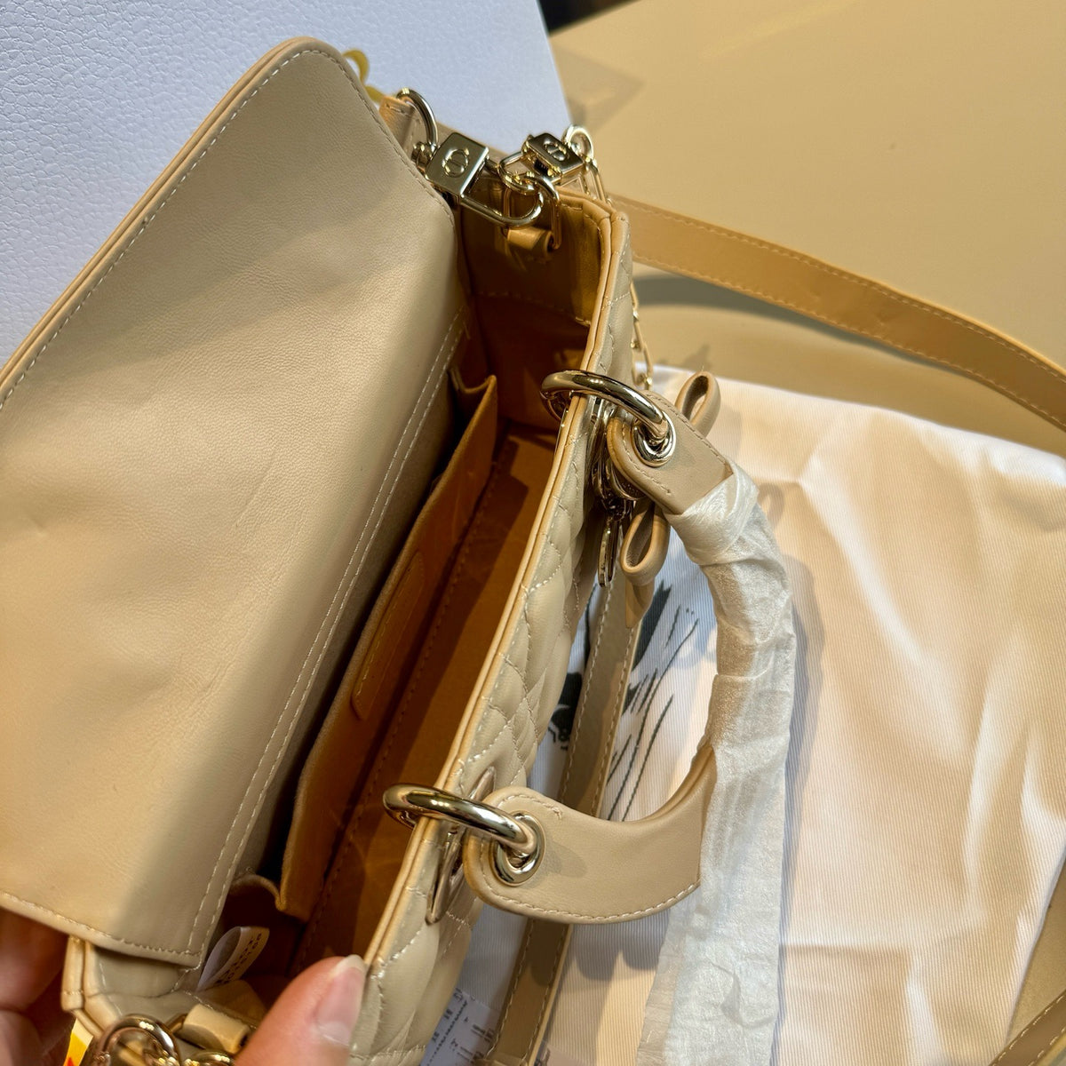 Quilted Horizontal Top-Handle Bag — view 12