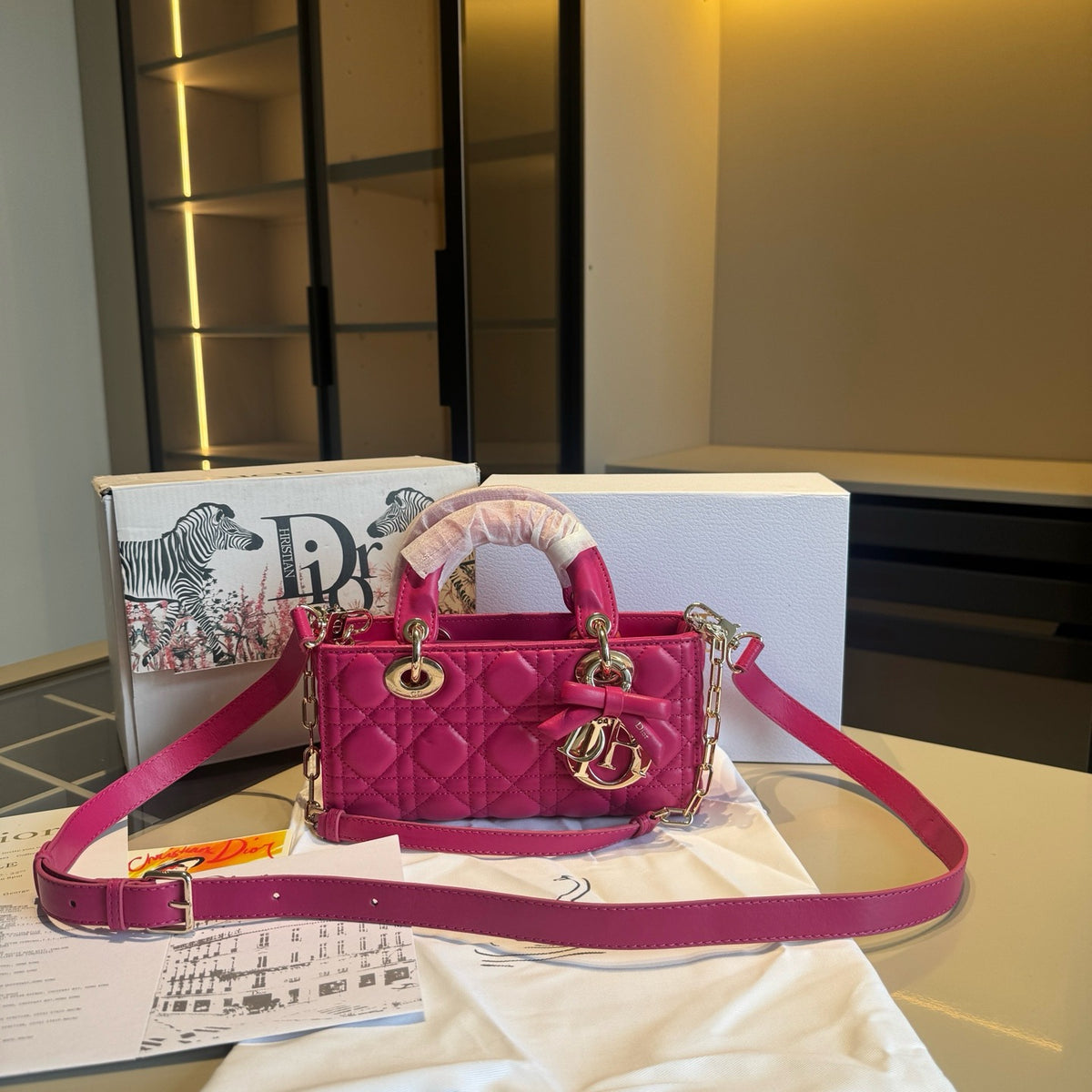 Quilted Horizontal Top-Handle Bag — view 2