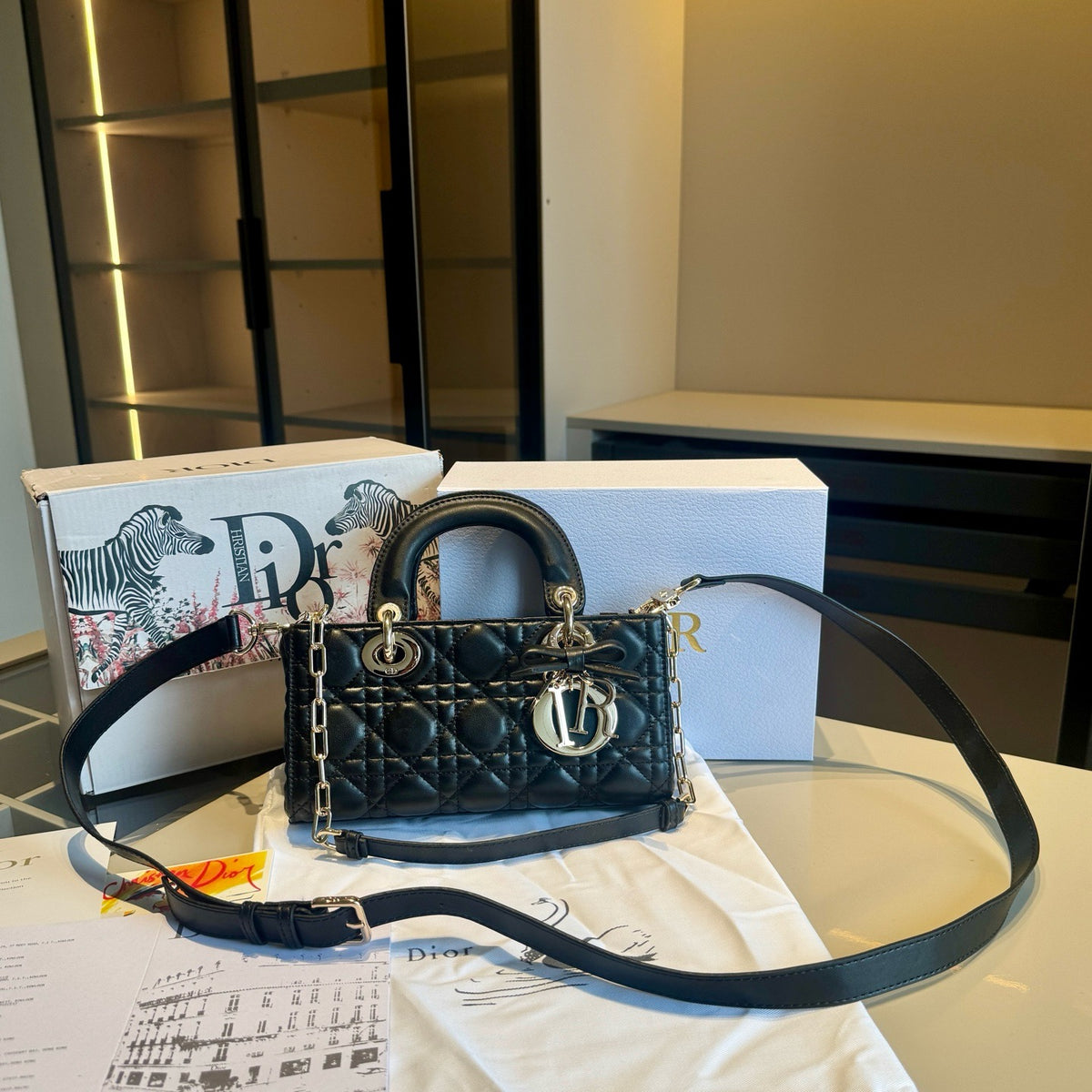 Quilted Horizontal Top-Handle Bag — view 5