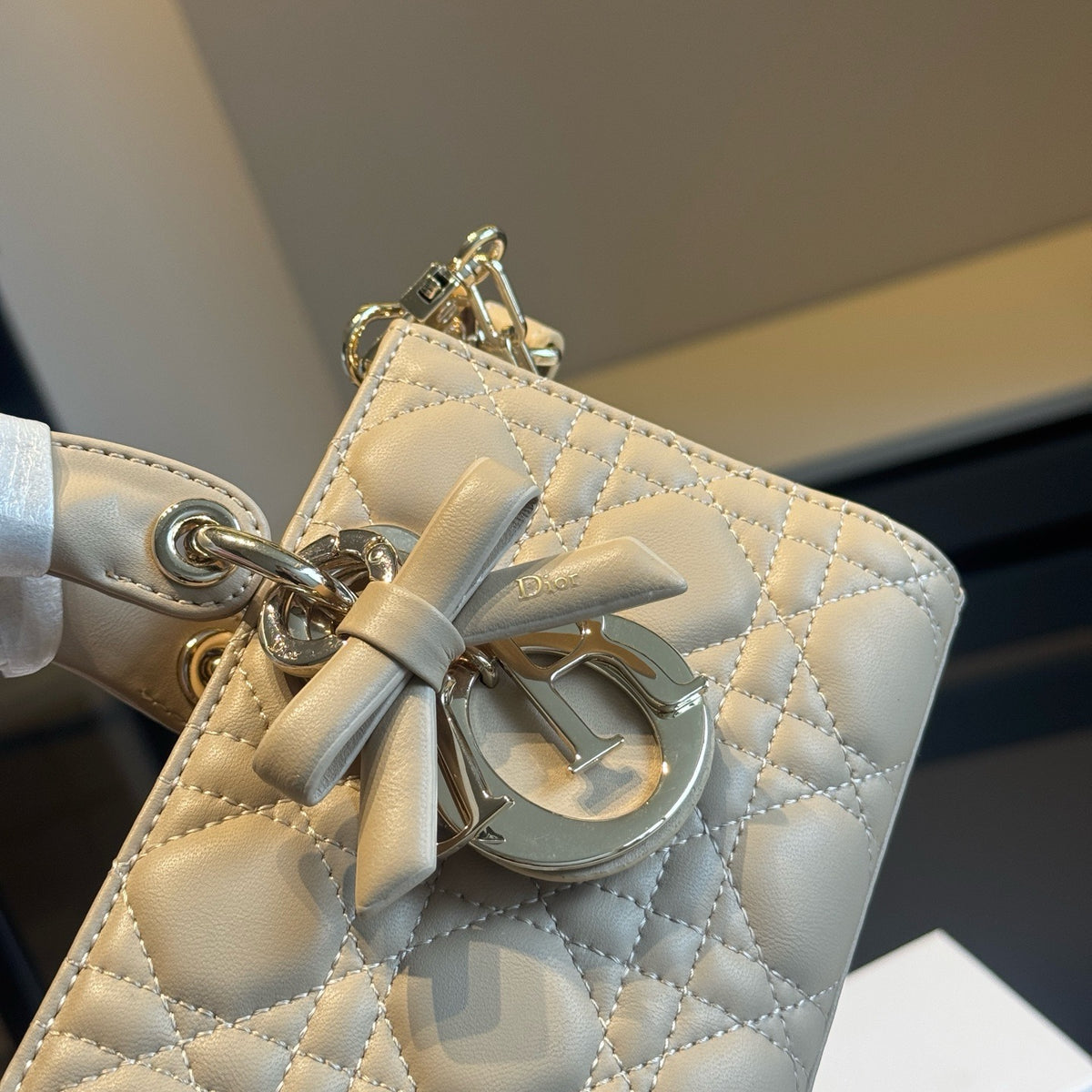 Quilted Horizontal Top-Handle Bag — view 7