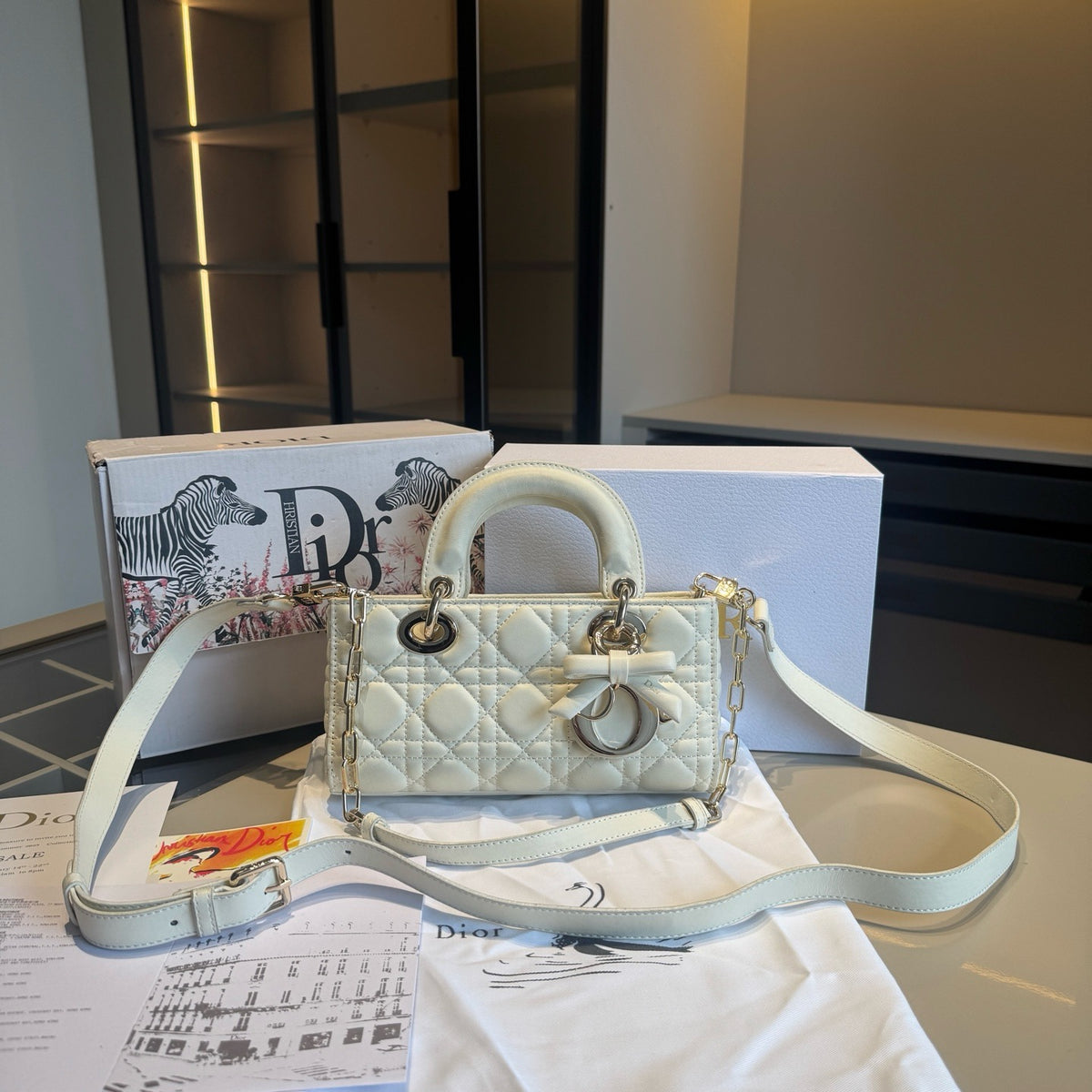 Quilted Horizontal Top-Handle Bag — view 8