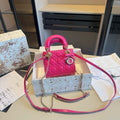 Quilted Mini Top-Handle Bag with Bow Charm — view 4