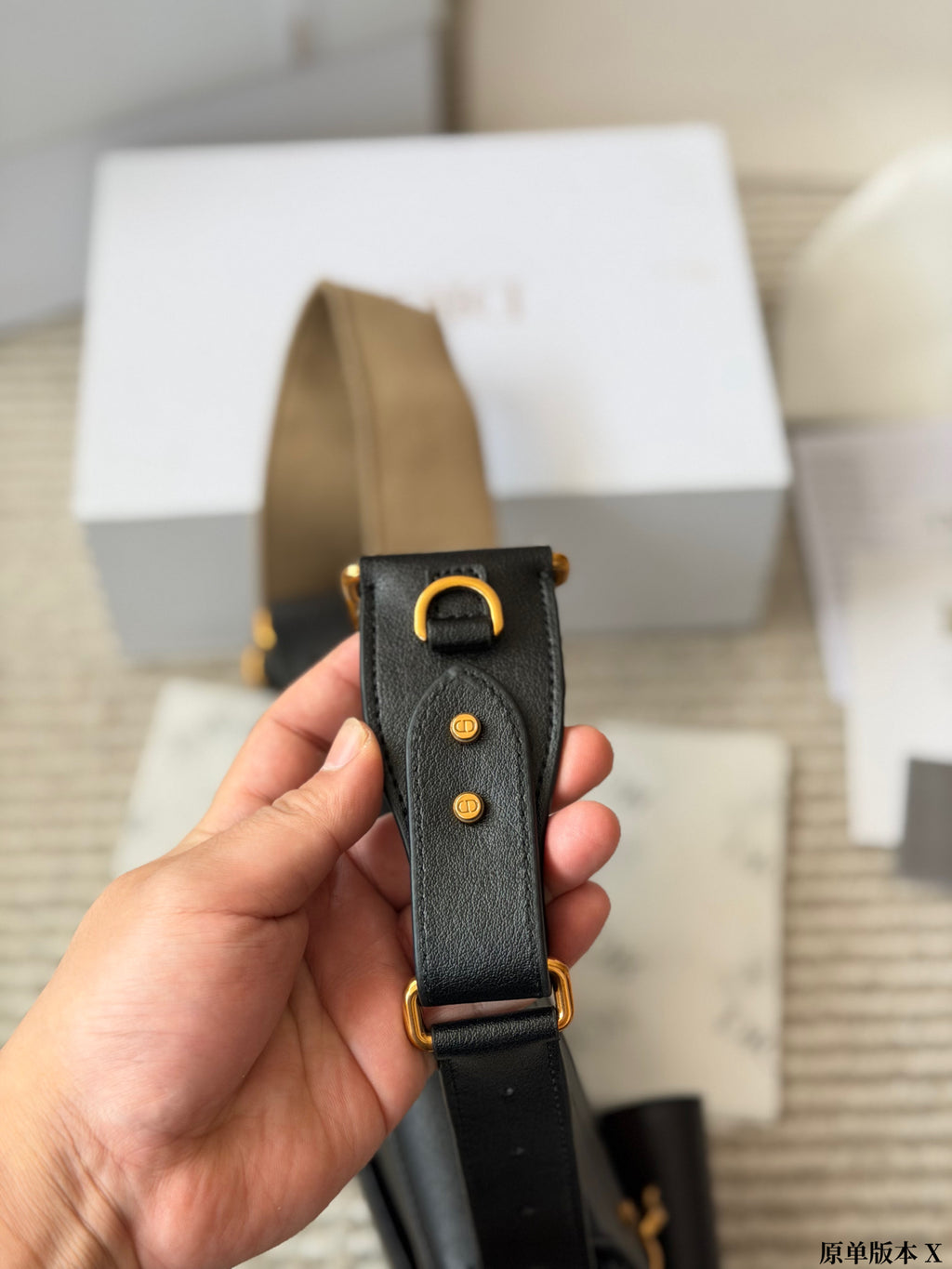 Black Saddle Bag with Card Pouch — view 3