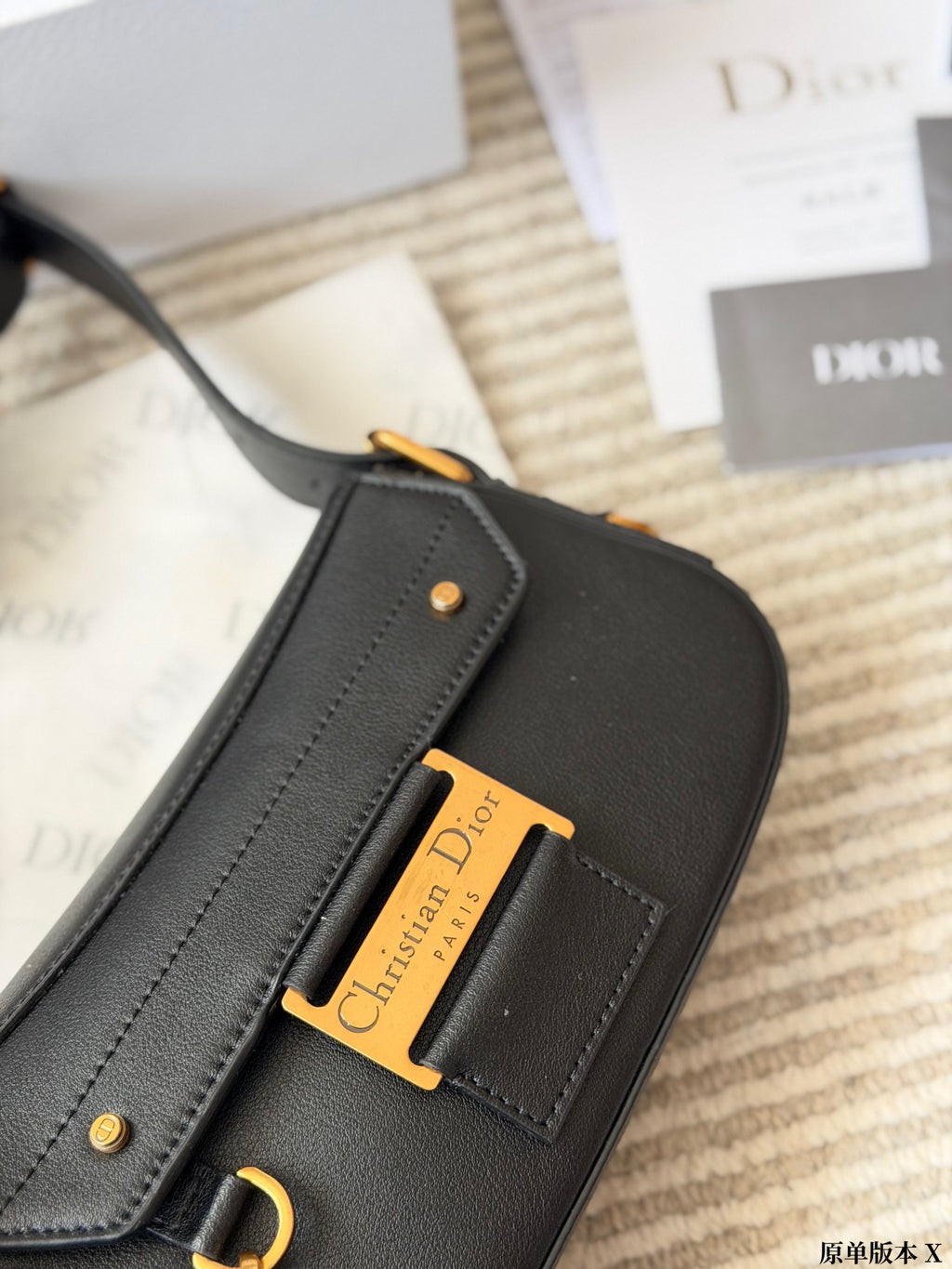 Black Saddle Bag with Card Pouch — view 5