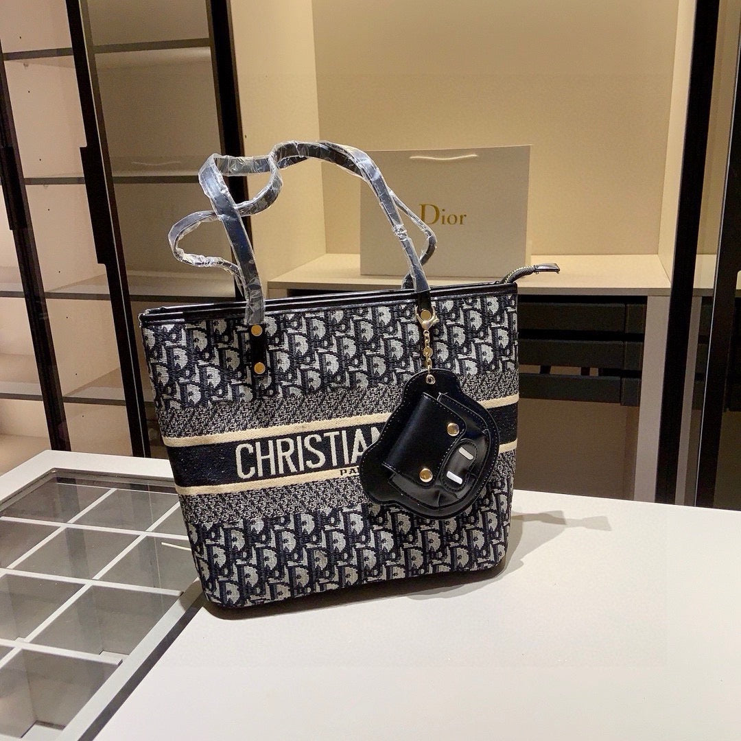 Monogram Tote and Round Crossbody Three-Piece Set — view 1
