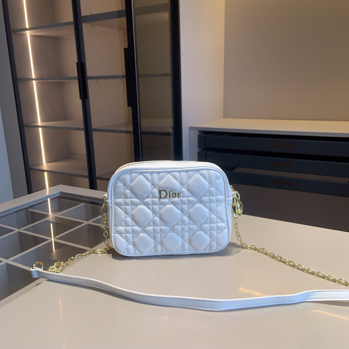 Monogram Backpack and White Crossbody Three-Piece Set — view 6