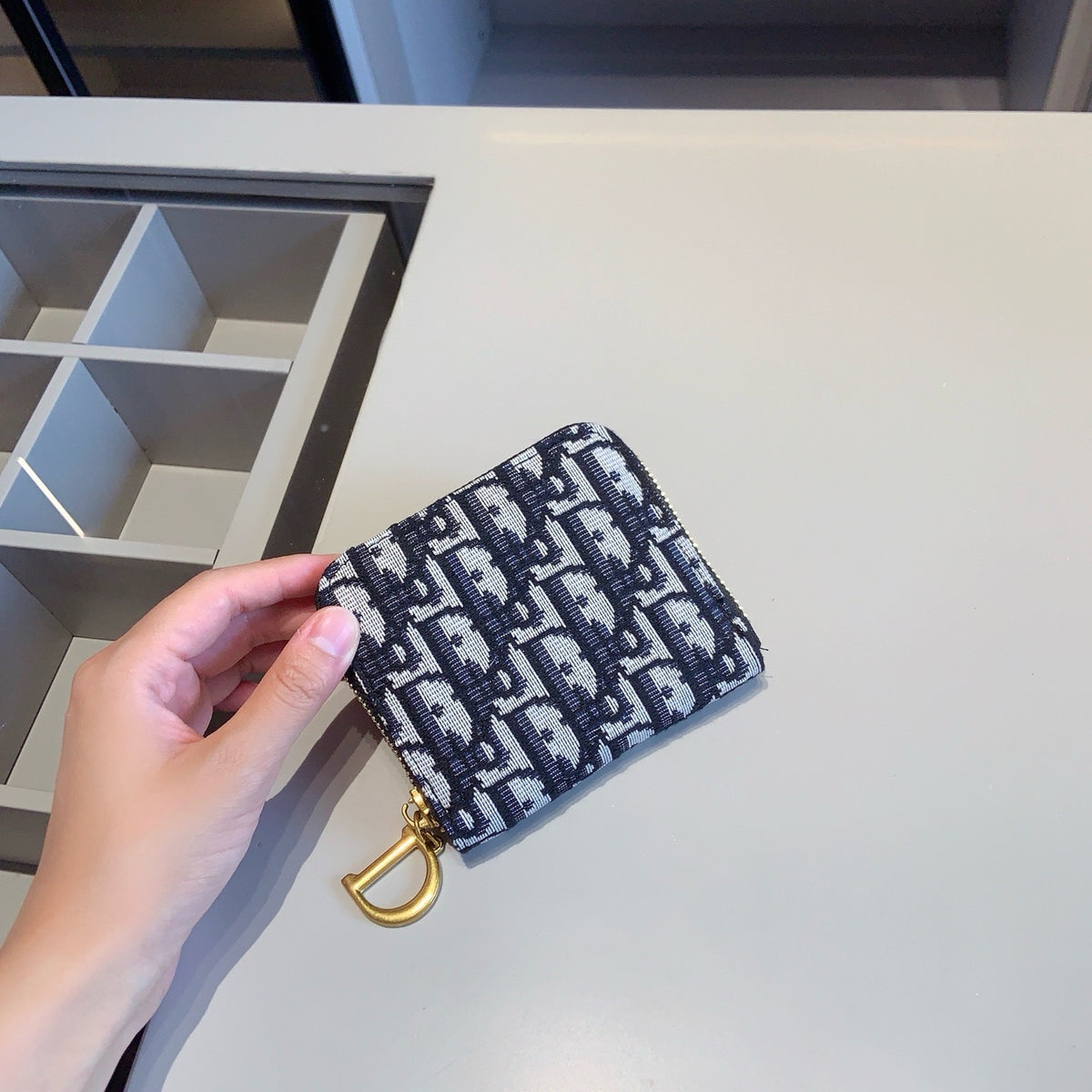 Navy Monogram Tote and Mini Backpack Set — view 7