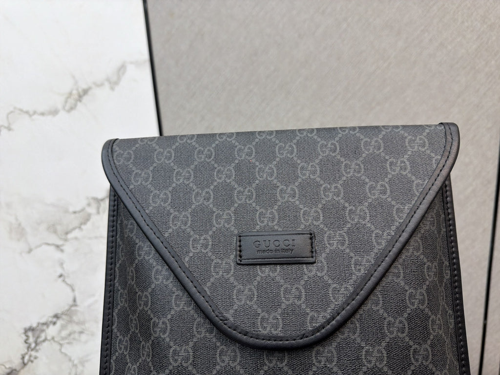 Monogram Envelope Crossbody with Striped Strap — view 9