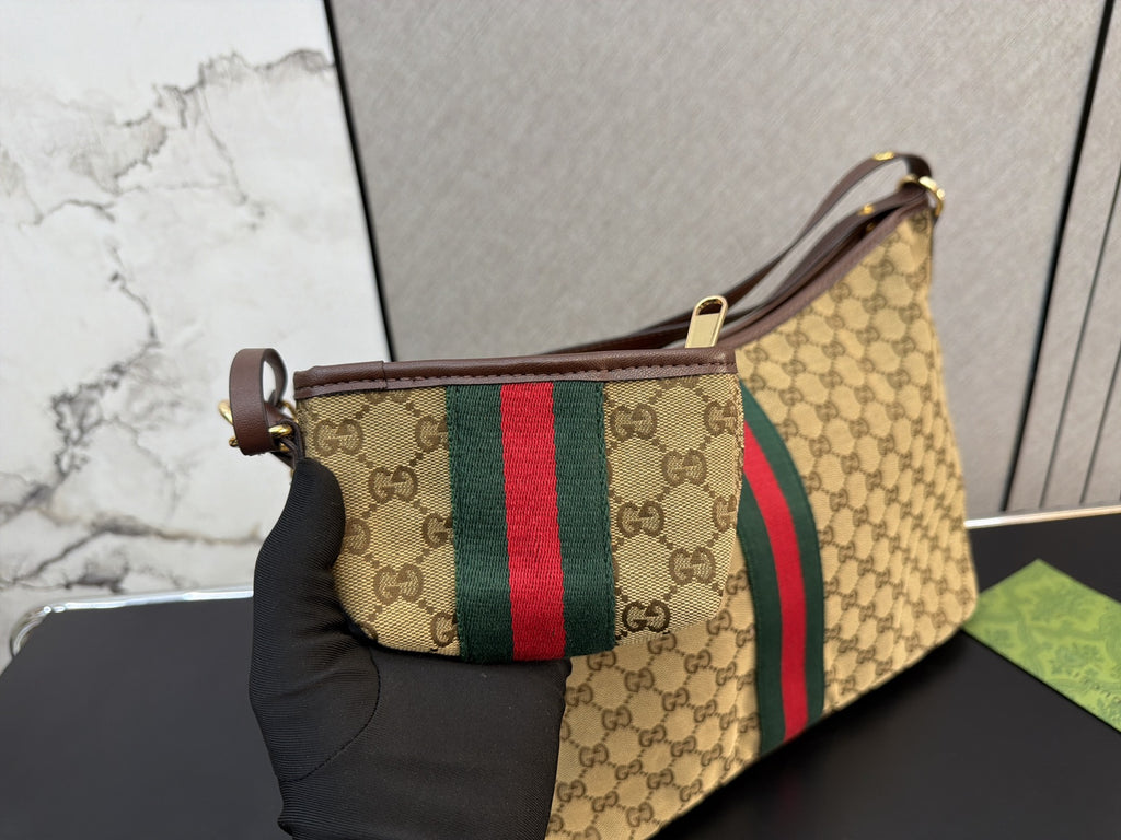 Monogram Shoulder Hobo with Matching Pouch — view 1
