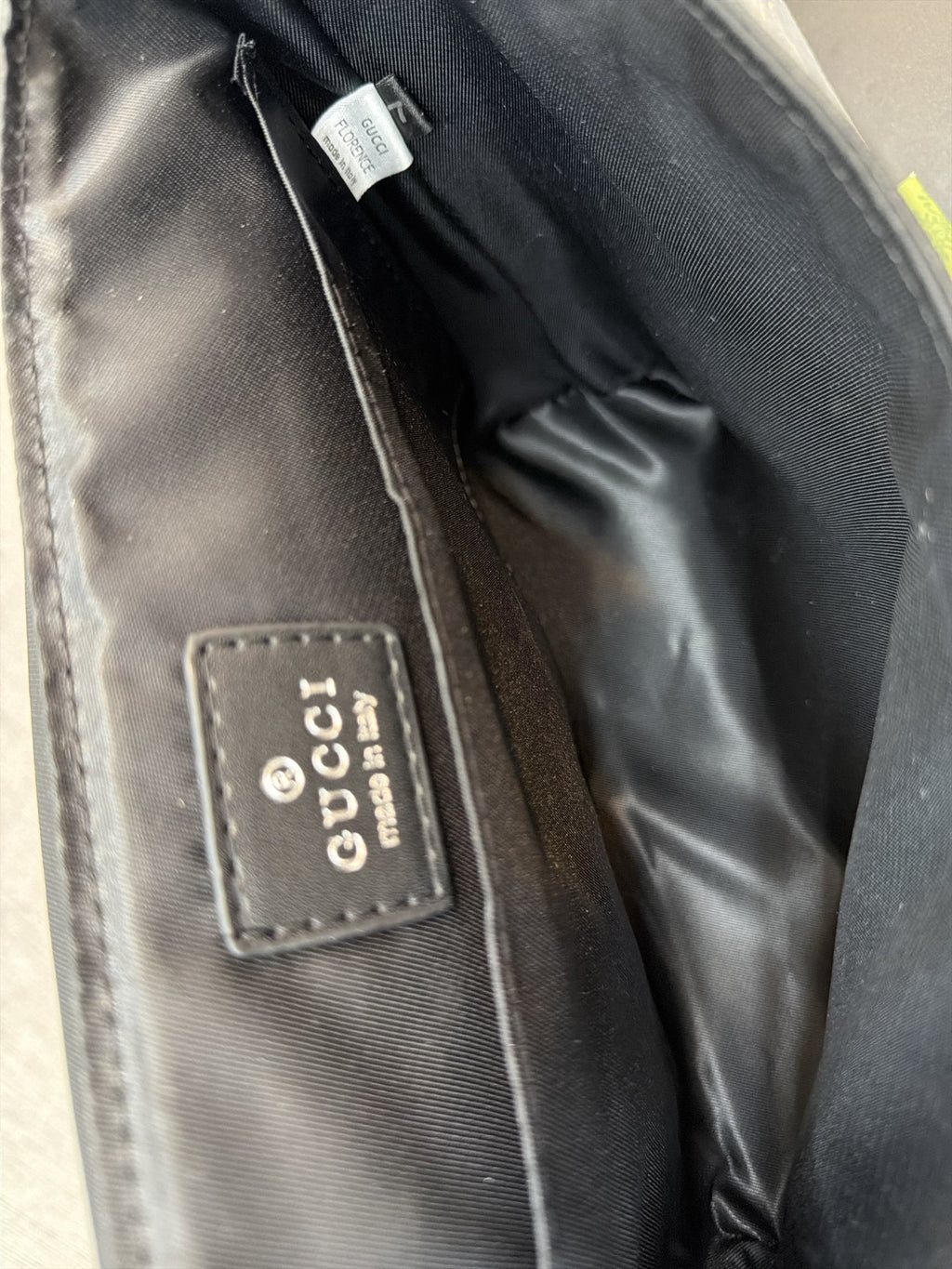 Monogram Messenger Bag with Striped Strap — view 1