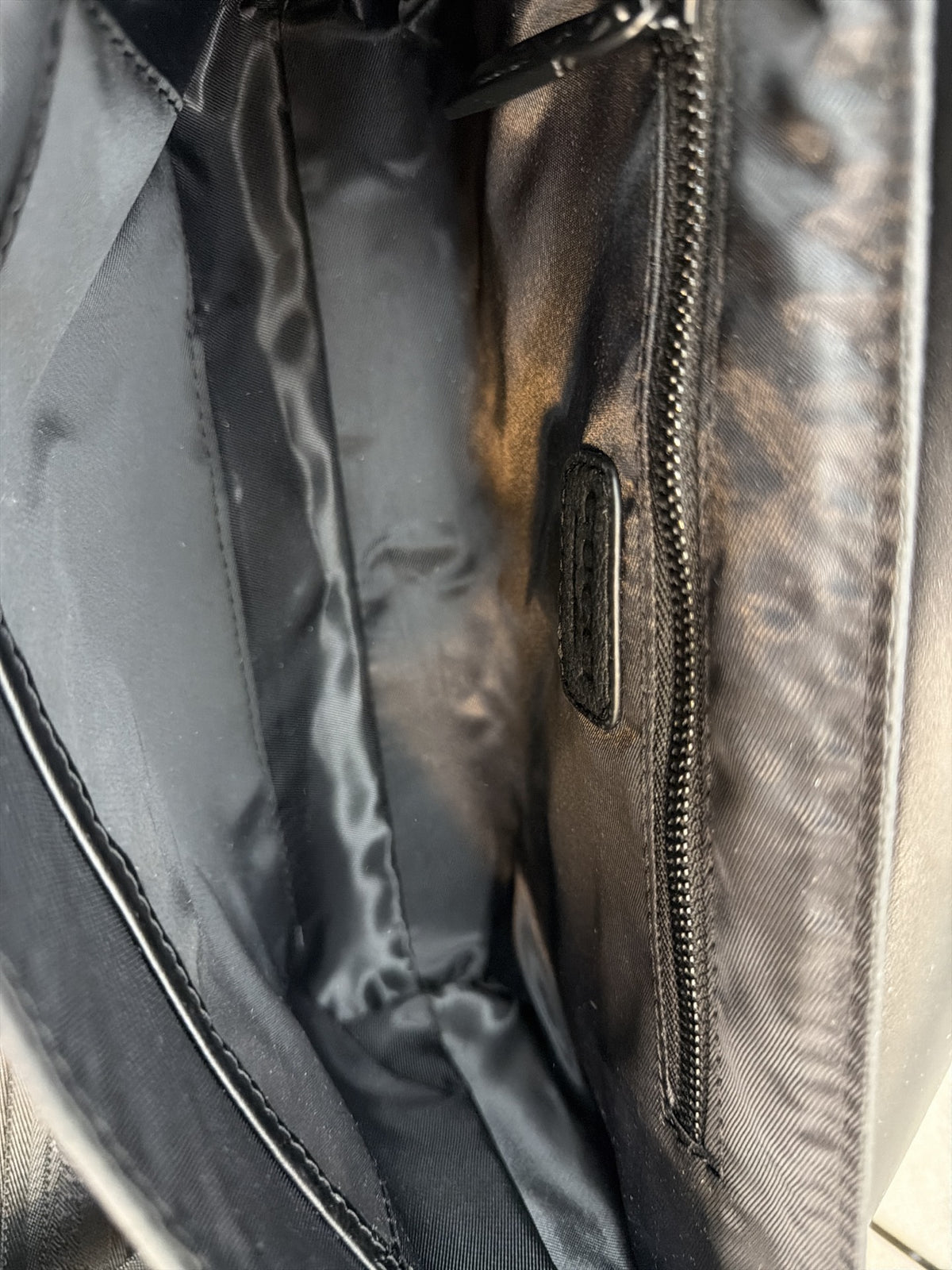 Black Double-Buckle Flap Messenger Bag — view 2