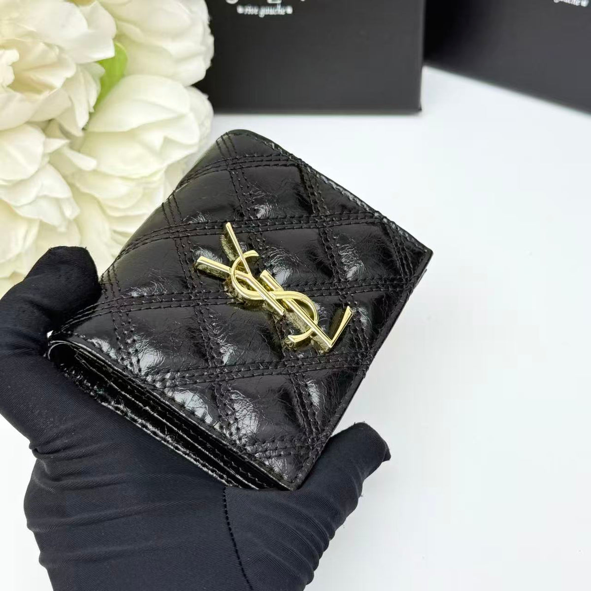 Triangle Emblem Zip Wallet 029