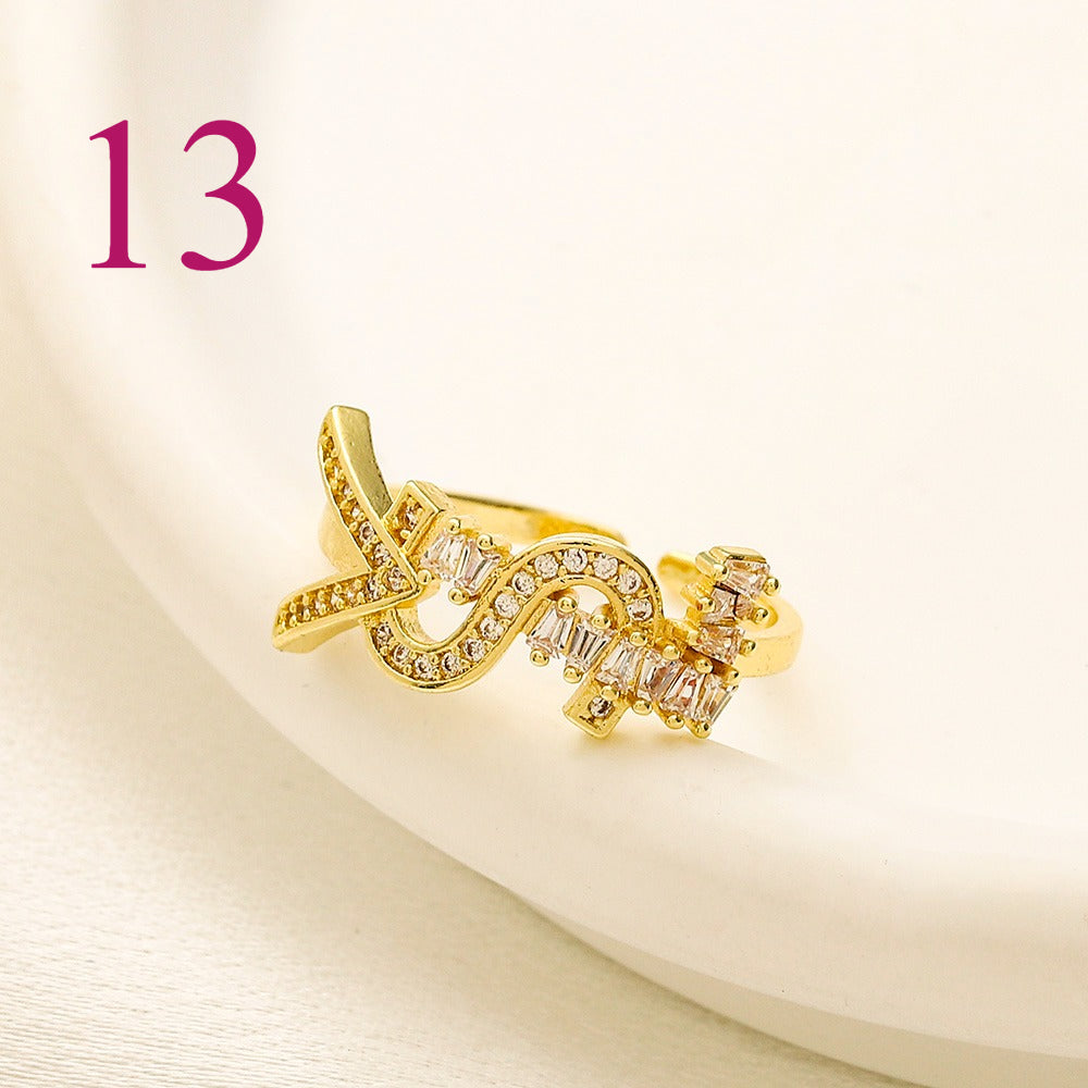 Open Adjustable Ring - Motif Style Options