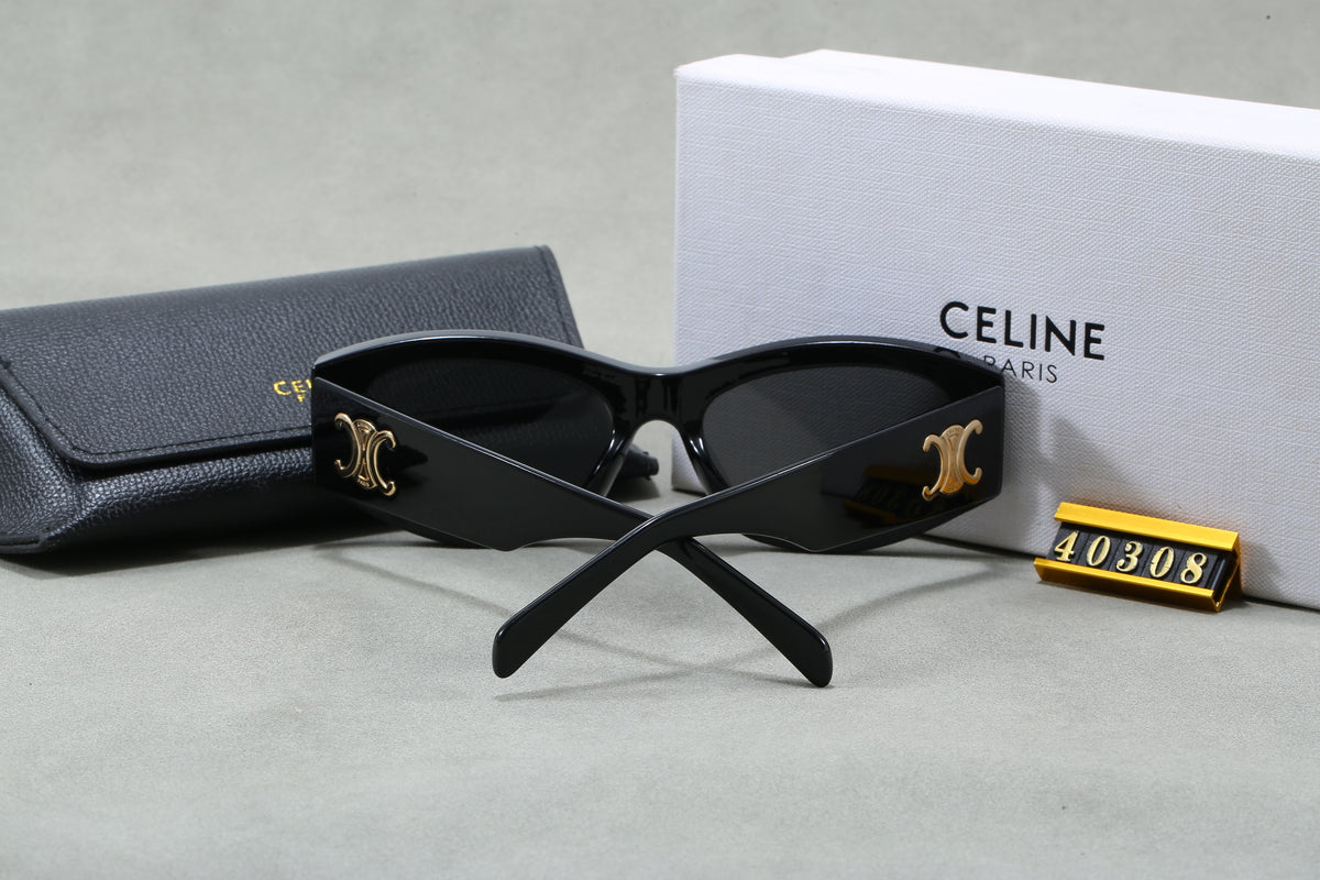 Cat Eye Sunglasses with Wide Temples