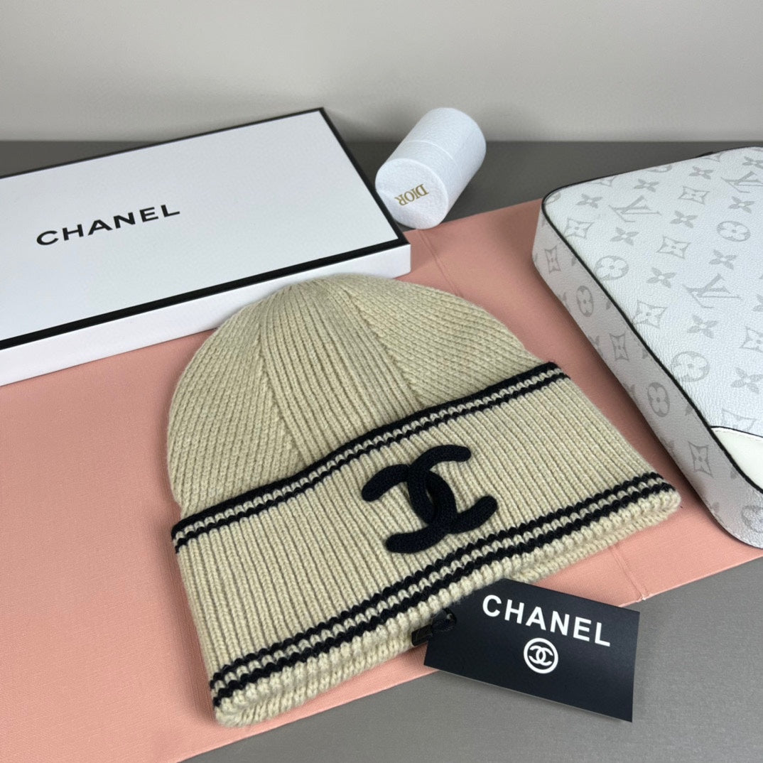 Striped Knit Bucket Hat