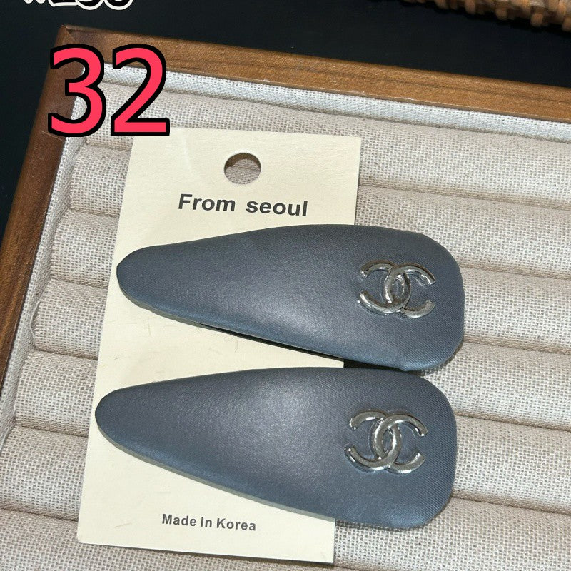 Decorative Hair Clip - Bow, Plaid and Emblem Options