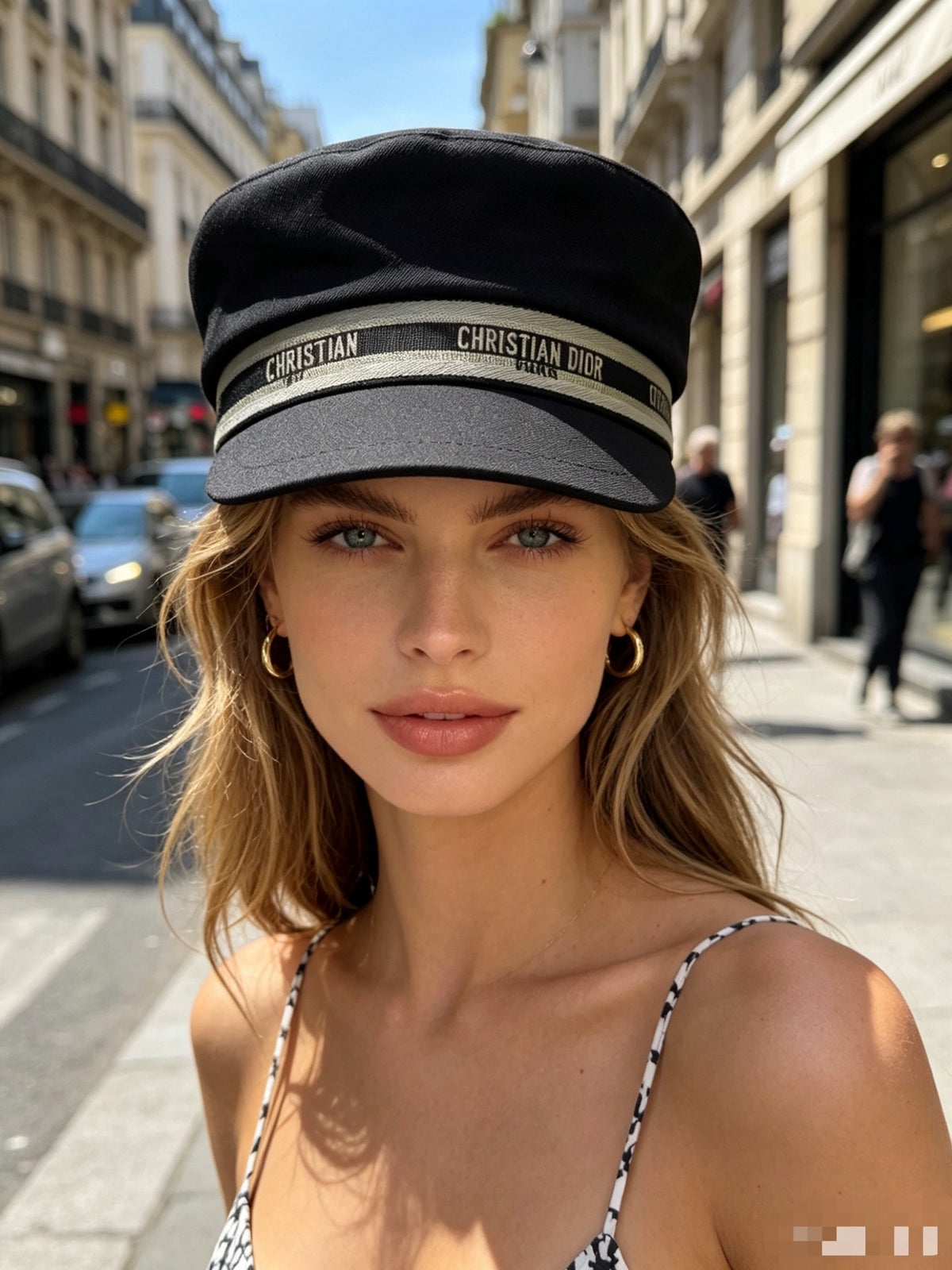 Lettered Band Baker Boy Cap
