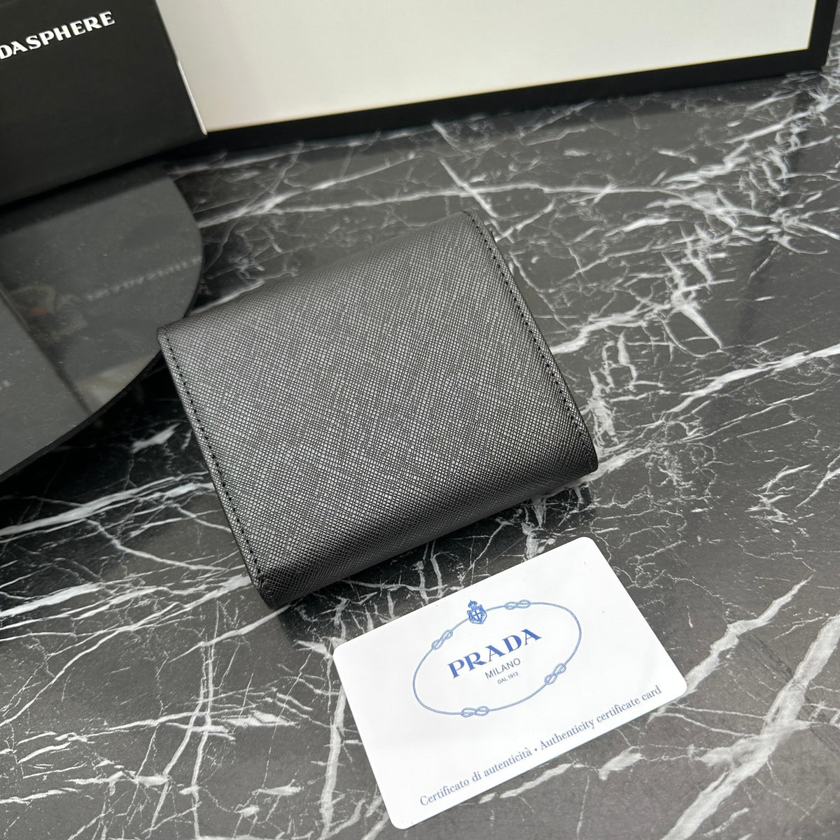 Triangle Emblem Long Flap Wallet 031