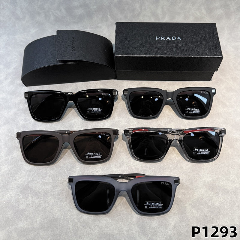 Bold Rectangular Sunglasses with Straight Browline