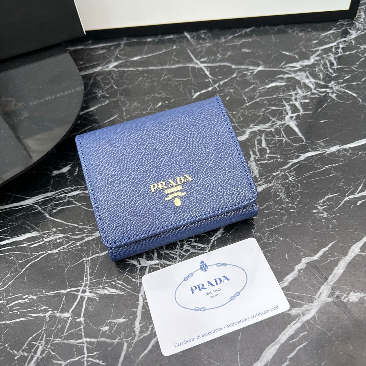Triangle Emblem Long Flap Wallet 031