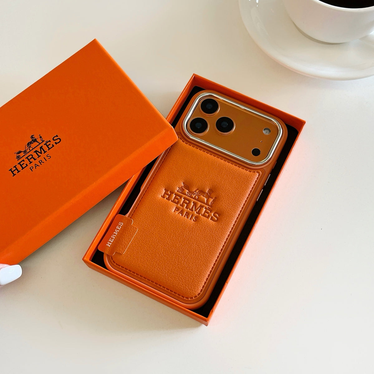 Lettered Phone Case with Snap Hand Strap