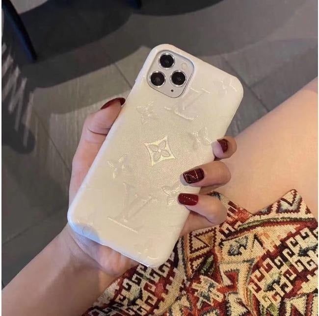 Colorful Raised Monogram Phone Case