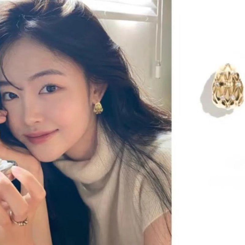 Quilted Dome Earrings