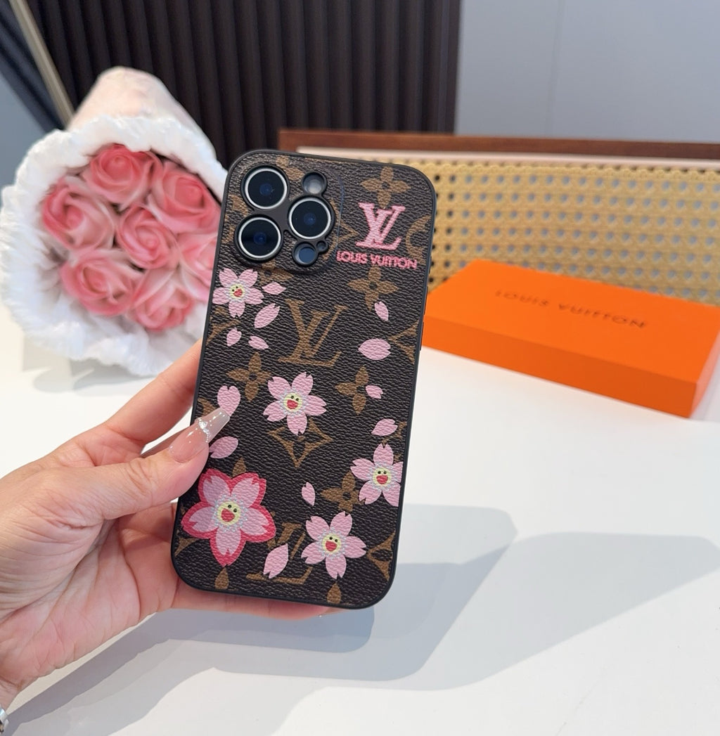 Funda para teléfono con monograma floral