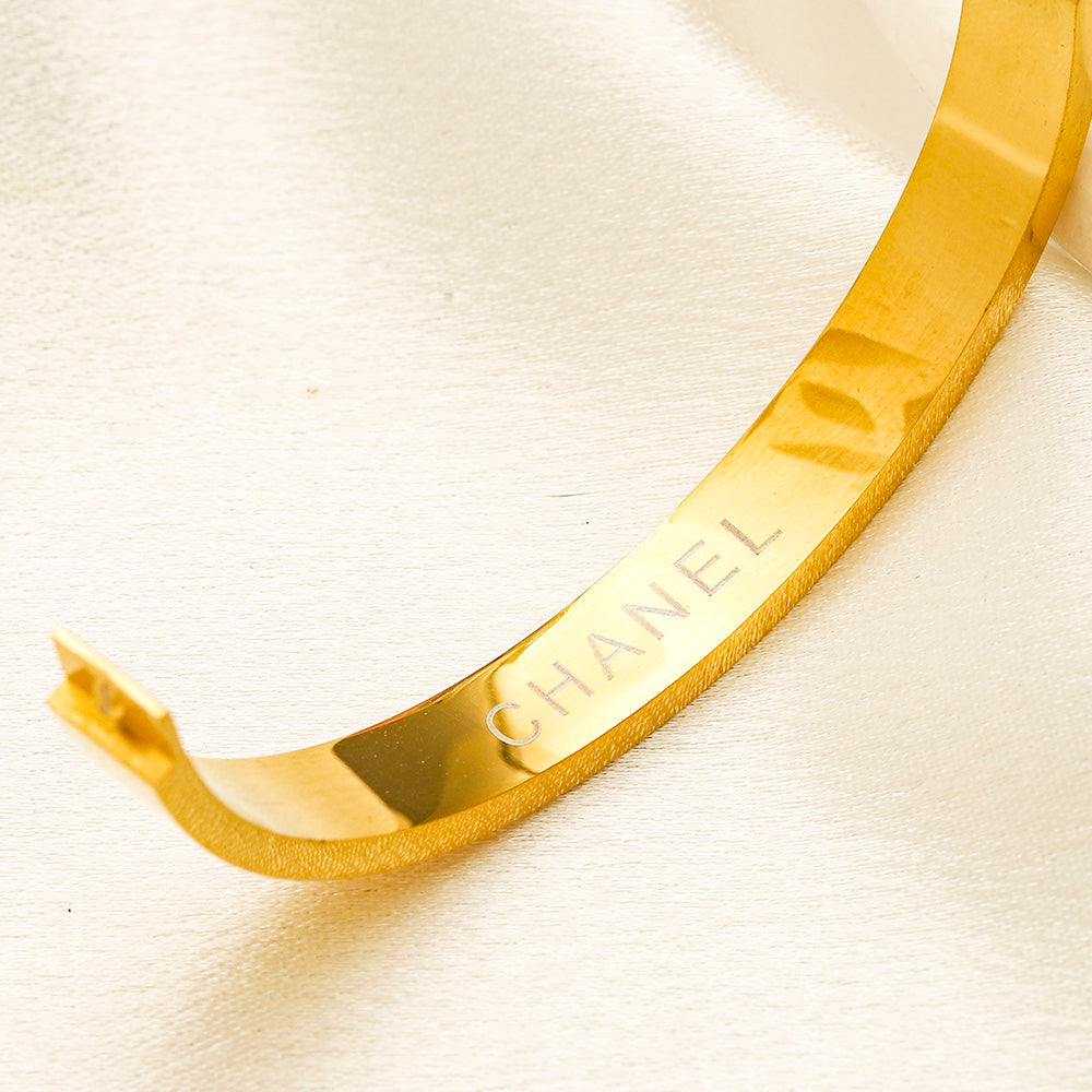 304 Stainless Steel Black Inlay Rectangle-Accent Bangle Bracelet