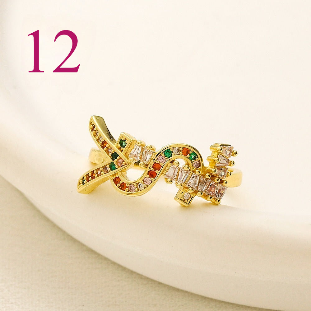 Open Adjustable Ring - Motif Style Options