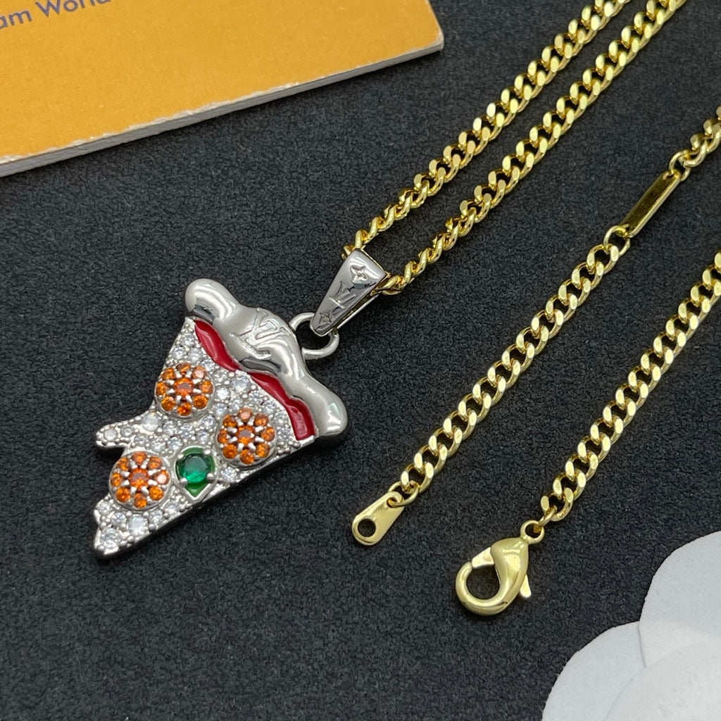 Ice Cream Cone Pendant Necklace