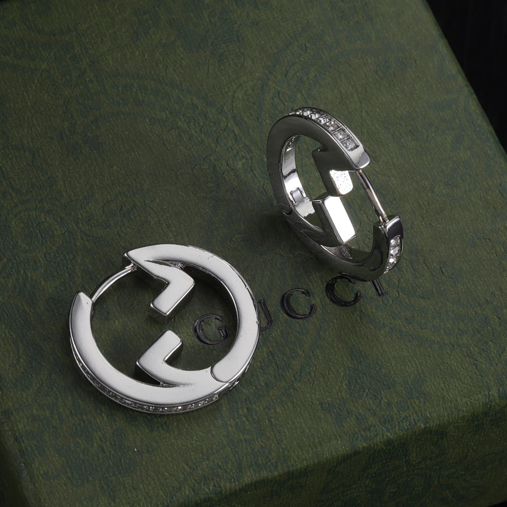 Oversized Interlocking-G Drop Earrings
