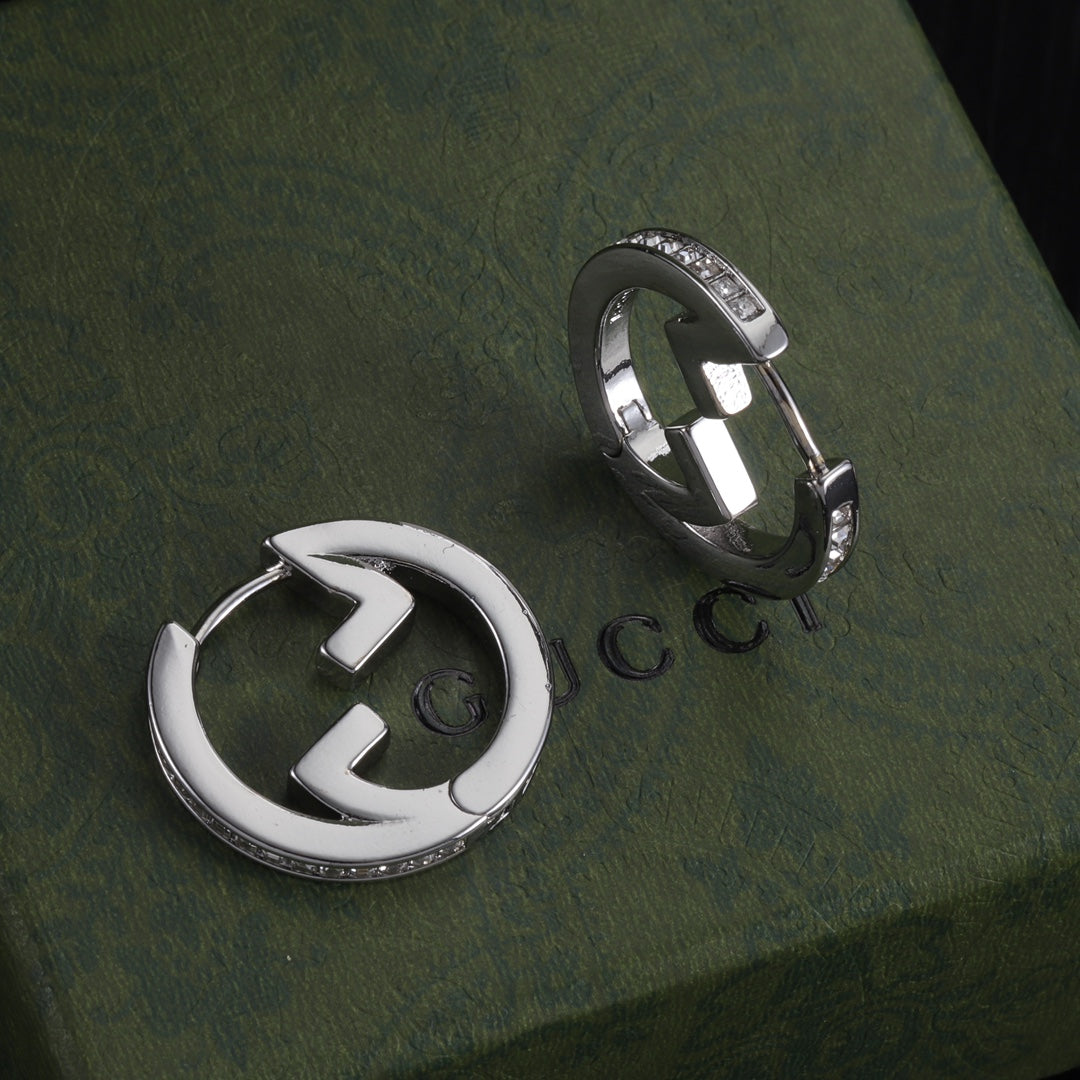 Oversized Interlocking-G Drop Earrings