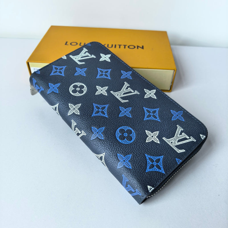 Portefeuille long multicolore à monogramme 005