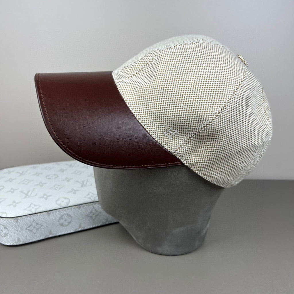 Contrast Brim H-Motif Baseball Cap
