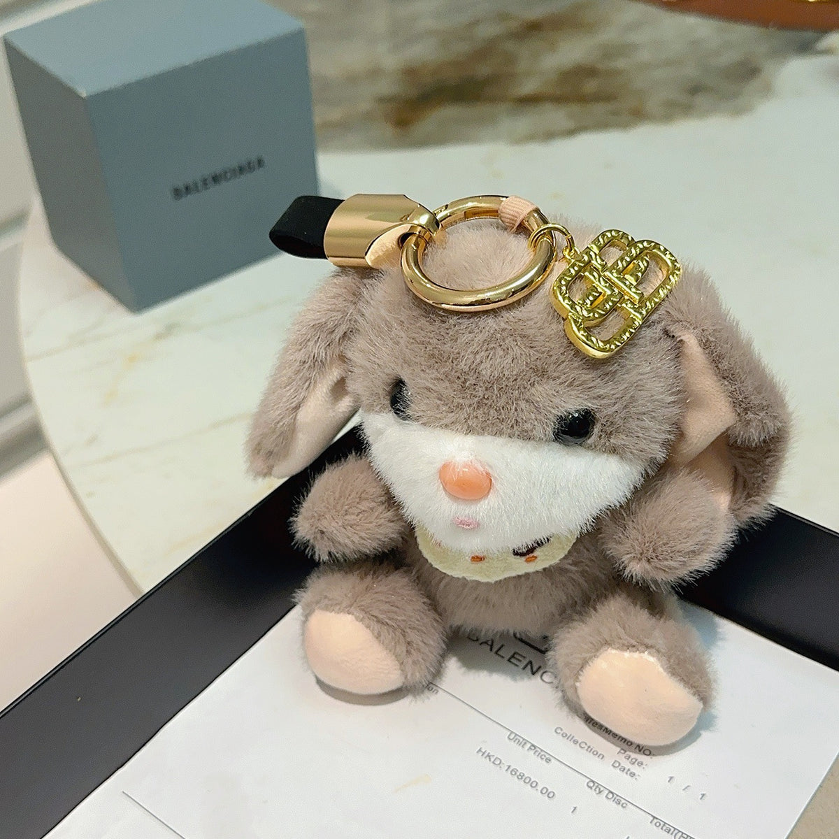 Plush Puppy Keychain
