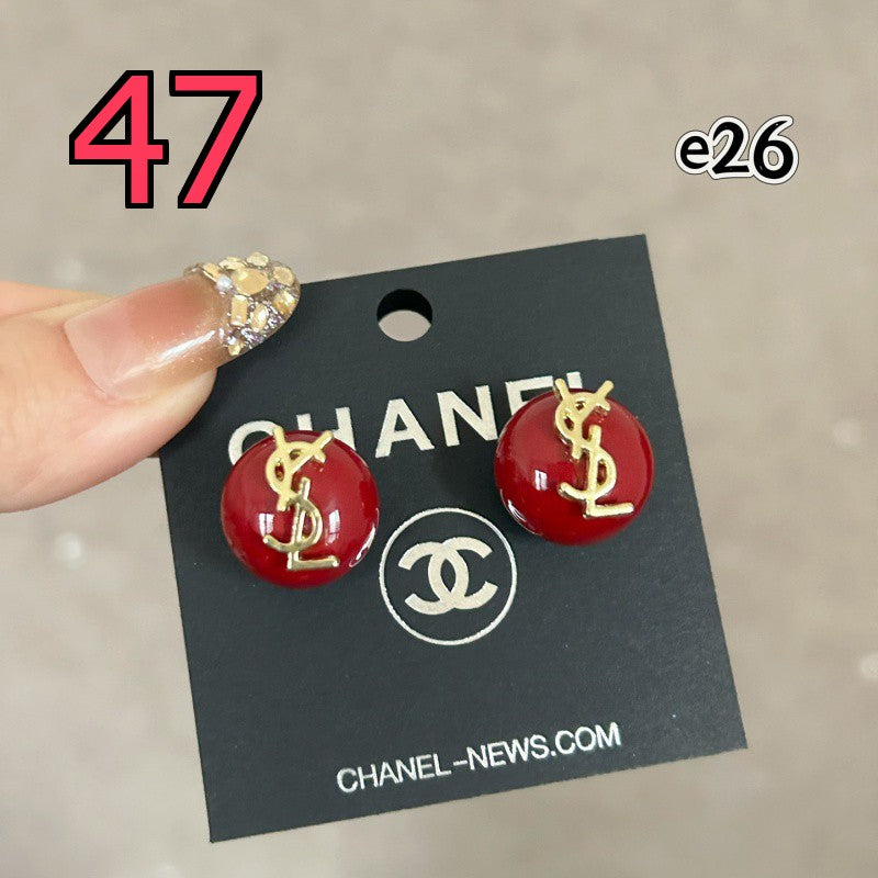 Pendientes de botón, de aro y colgantes de aleación - Colección 1