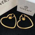 Heart Outline Hoop Earrings