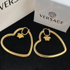 Heart Outline Hoop Earrings