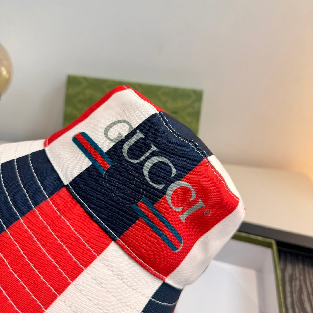 Colorblock Lettered Bucket Hat
