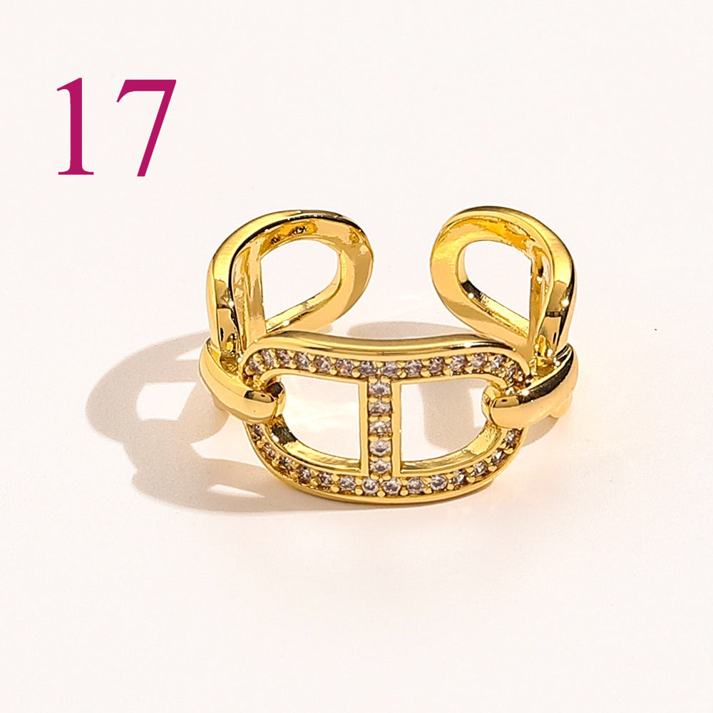 Open Adjustable Ring - Motif Style Options