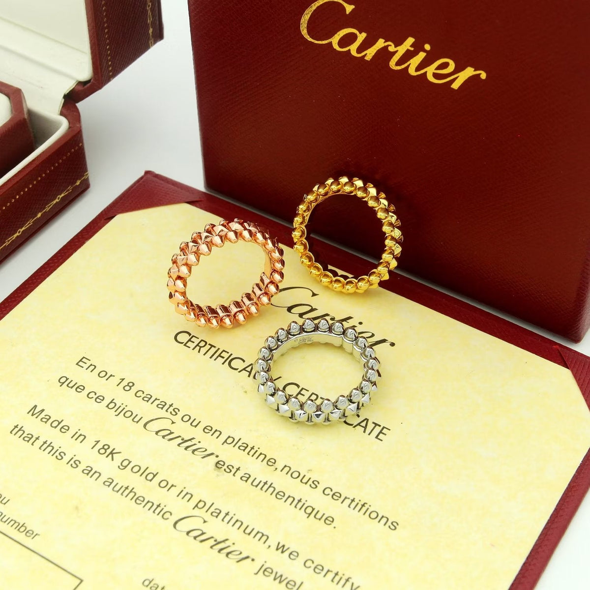 Stone-Accented Curb-Link Band Ring