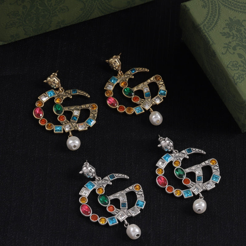 Oversized Interlocking-G Drop Earrings