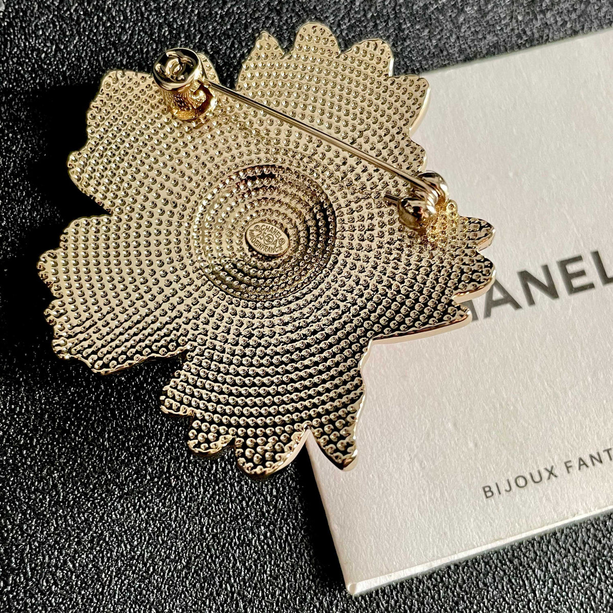 Red Petal Flower Emblem Brooch