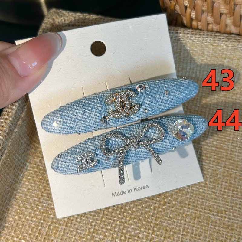 Decorative Hair Clip - Bow, Plaid and Emblem Options