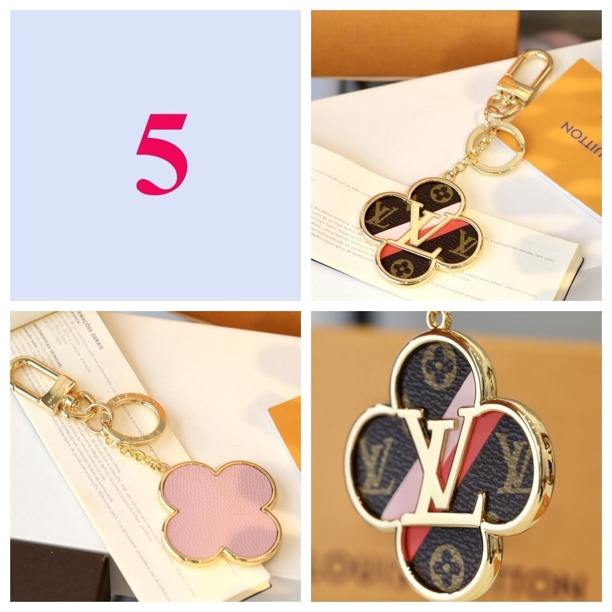 Handbag & Letter Charm Keychain - Style Options